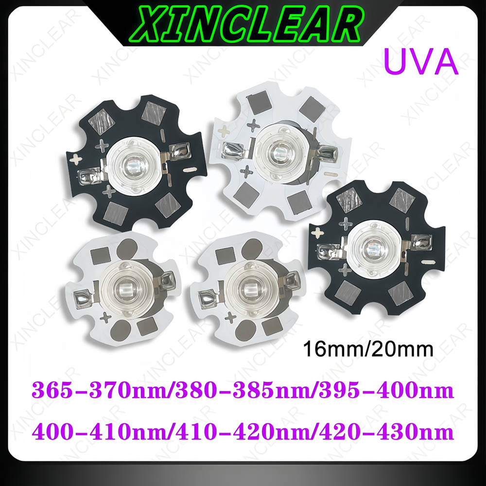 Jewelry Making Board - Chips LED UVA de 3W, 370nm,