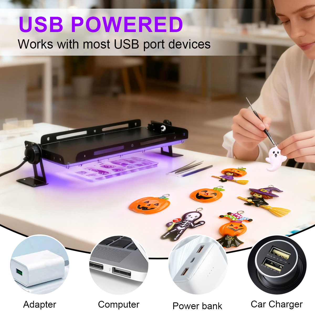 Lámpara UV Portátil de 50, 96  - Jewelry Making Dc reseña y precio